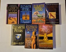 Elizabeth Peters Amelia Peabody paperback  Mysteries lot of 7 good preowned picture