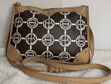 Vintage Henri Bendel Logo Crossbody Brown /Tan READ picture