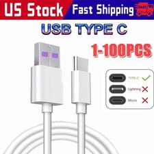 USB Type C Data Cable 5A Fast Charging USB-A to USB-C Charger lot Cord For Phone picture