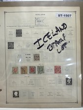 SCOTT'S WORLD STAMP ALBUM BREAK: Iceland Stamp Lot 1902-? ST-1507 picture
