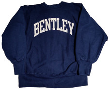 VTG Bentley University CHAMPION REVERSE WEAVE WARMUP  Medium Sweatshirt Made USA picture