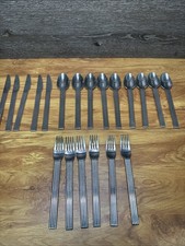 Vintage 1990s IKEA STRATEG Flatware Ribbed Ehlen Johansson  Lot Of 20 picture