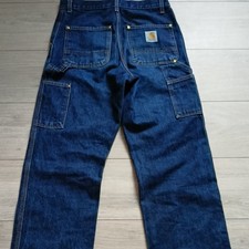Vintage Carhartt B76 DNM USA Made Work Jeans 30x34 Craft With Pride 90s Carpente picture