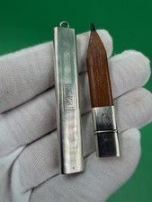 Antique Vintage Sterling Silver 925 Tapered Sheath Pencil Hallmarked Signed picture