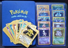 Base Set Pokémon Card Bundle 10x Holo w/ Binder Vintage 1999 WOTC picture