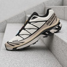 Salomon XT-6 Vanilla Ice Black Silver Cloud L49211300 Men's New picture