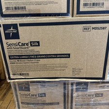 Medline SensiCare Silk Nitrile PF Exam Gloves, Size XL, 2,500 Gloves In Case picture