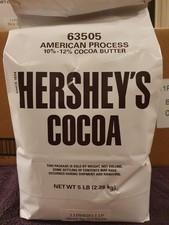Hershey's 100% Cocoa Powder American Process 5lb Bag Bulk Baking Best By 07/2026 picture
