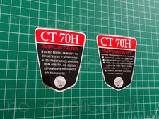 1971 71' CT70 K1 red Chrome Badges CT-70 decals, stickers, autocollants picture