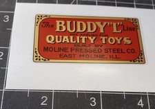BUDDY-L  LARGE FLOOR PLATE DECAL picture