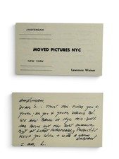 Moved Pictures NYC Lawrence Weiner picture