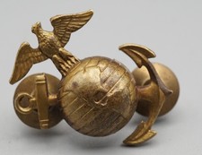 WWI Era 1920s USMC Marine Right Side Collar EGA Eagle Globe Anchor picture