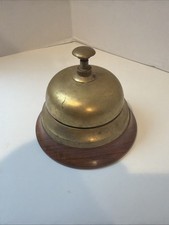 VINTAGE Sailor's Inn DESK BELL - Solid Brass and Selected Hardwood_ 5