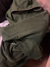 Arborwear Double Thick Hoodie Mens XL Green Snap Sweatshirt Pullover Workwear picture