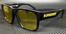 BURBERRY BE4358 300185 Black Yellow Men's 57 mm Sunglasses picture
