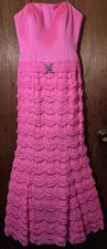 Vintage Xcite Barbie Pink Mermaid Lace Gown (Size 5/6) w/ Corset, Boning, Beads picture