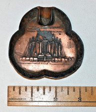 Vintage 1933 Chicago World's Fair Ashtray Travel & Transportation Building (C2) picture
