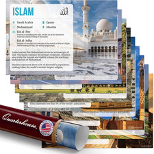 9 Poster World Religions Classroom Set | Made in USA 12 X 18 Inch picture