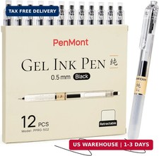 Retractable Gel Rollerball Pens, Japanese Style, Smooth Writing, Comfortable Gri picture