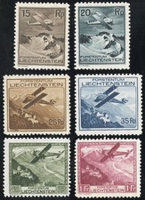 Liechtenstein Stamps # C1-6 MLH VF Scott Value $175.00 picture