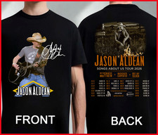 Jason Aldean 2026 T Shirt, Songs About Us Tee, Double Sided Concert Gift HP396DC picture