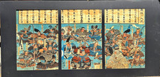 Kuniyoshi Woodblock Triptych 