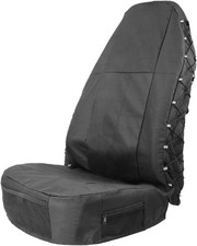 Semi Truck Seat Cover Waterproof Highback Seat Cover for Trucks Black - 1 Pack picture