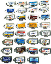 Micro Machines - State License Plate Lot - 31 Plates - Galoob - Vintage 90s Toys picture