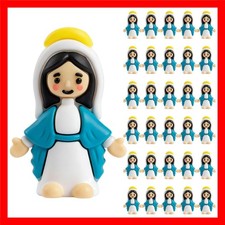 30 PCS Mini Virgin Mary Figurines, Small Religious Statues for Easter Egg Fil... picture