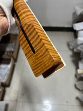 Round head Stainless 22Fret Roasted Flame Maple Electric guitar Neck Block Inlay picture