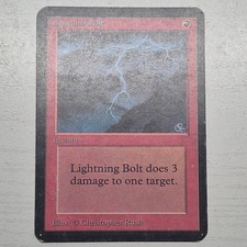 MTG Lightning Bolt Alpha Edition Regular picture