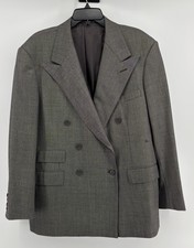 Vintage Ralph Lauren Purple Label Blazer Wool Mens 42R Made in England Gray picture