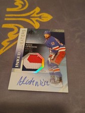 Alexis Lafreniere 2021-22 SP Game Used Inked Sweaters Patch Autograph 15/15  picture