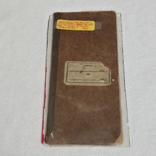 1880s Handwritten Ledger Journal Farm Records Family Notes Old Sod Shanty picture