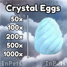Crystal Eggs 🩵 - x50 / x100 / x200 / x500 / x1000 | Adopt From Me | InPets picture
