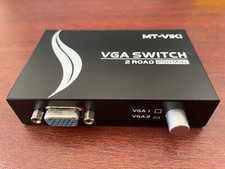 MT-VIKI VGA Switch 2 IN 1 Out VGA Audio Video Switcher (No Box & Manual) picture