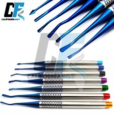 7Pcs Blue Titanium Coated Luxating PDL Root Elevator Oral Surgery Implant Tools picture