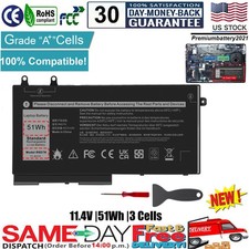 R8D7N Battery for Dell Latitude 5400 5401 5410 5411 Type 11.4V 51Wh W8GMW 1V1XF picture