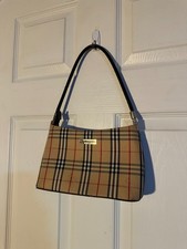 Vintage Burberry Blue Label Nova Check Shoulder Bag Baguette Japan Exclusive Y2K picture