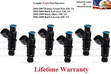 Genuine Delphi Fuel Injectors 6X for 2006-2008 Buick Lucerne 3.8L V6 picture