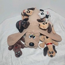 VTG 1986 TONKA Large Pound Puppy Puppies 1 LG 6 Small Dog Long Ear  Stuffed Lot picture