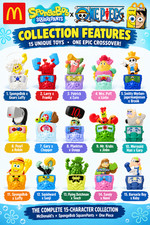 2026 McDonald's Happy Meal SpongeBob x One Piece FULL SET  15 Toys PREORDER USA picture