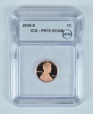 2020-S Lincoln Shield Cent PR70 DCAM ICG picture
