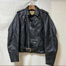 SCHOTT Perfecto 618 Double Leather Riders Jacket Size 34 NYC Motorcycle picture