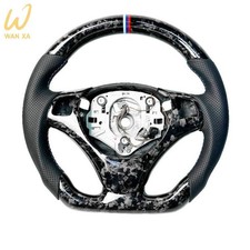 Real Forged Carbon Fiber Steering Wheel For BMW E90 E91 E92 E93 LCI 325 335 330 picture