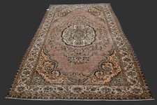 Vintage Turkish Oushak Rug, Terracotta 6x9 ft, Handmade Wool, Bohemian Anatolian picture