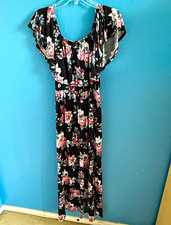 Women's Floral Off Shoulder Maxi Dress with pockets picture