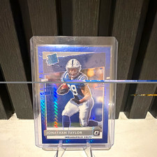 Panini 2020 Donruss Optic Jonathan Taylor Rated Rookie Blue Hyper Prizm #167 picture