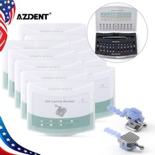 AZDENT Dental Ortho Bracket Brace Self-Ligating MBT/Roth.022 345 Hooks Mesh Base picture