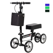 Deluxe ELENKER Knee Scooter Basket Dual Braking System For Ankle Foot Injured US picture